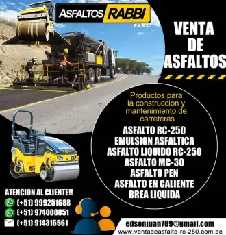 VENDO BREA LIQUIDA PARA HUTILIZACION DE GALPONES RC-250 PEN