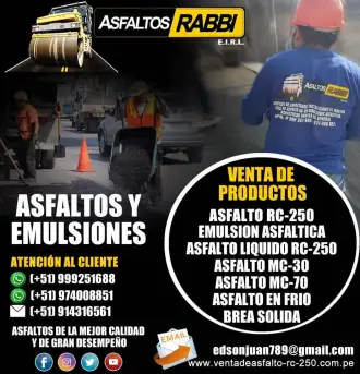 REMATE DE ASFALTO EN FRIO FINO EN BOLSA DE 25 KILOS MC-30