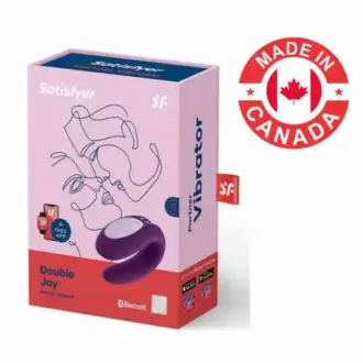 A-VIBRADOR SATISFYER INTELIGENTE DOBLE JOY LILA