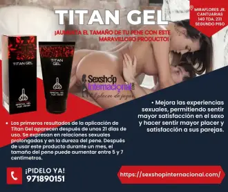 GEL POTENCIADOR SEXUAL E INCREMENTA EL TAMAÑO DE TU PENE 