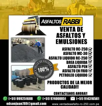 VENDO BREA SOLIDA PARA GALPON DE GRANJA MC-30 RC-250 PEN