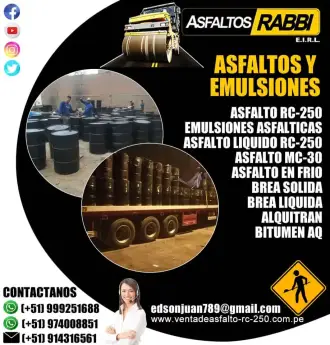 PROVEEDOR DE BREA DURA DE 14 KILOS EMULSION ASFALTICA