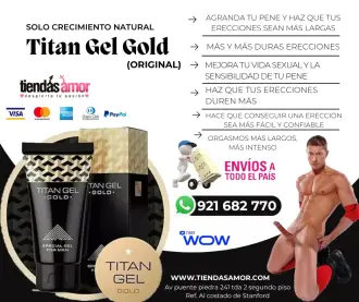 Agranda Miembro Titan Gel Gold