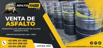 VENTA Y DISTRIBUCION DE EMULSION ASFALTICA DE ROTURA RAPIDA