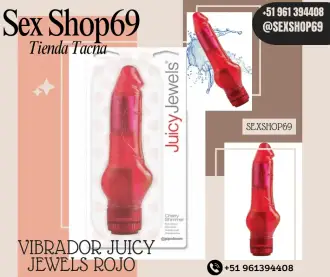 VIBRADOR JUICY JEWELS ROJO..