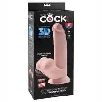 CONSOLADOR KING COCK PLUS 8 MIEMBRO DE TRIPLE DENSIDAD