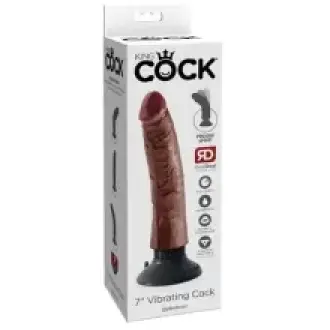 VIBRADOR KING COCK 7 MARRON