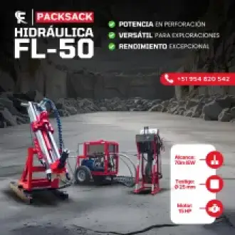 PACKSACK HIDRÁULICA FL50 equipo para industria minera 