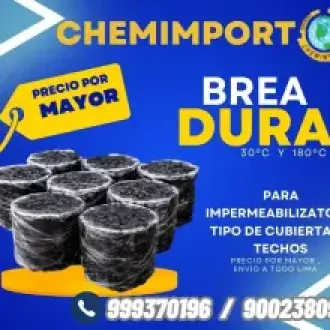 brea dura para techo de galpones envio todo Lima 