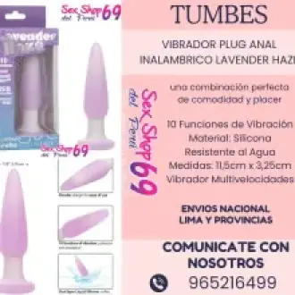 VIBRADOR PLUG ANAL INALAMBRICO LAVENDER HAZE 965216499