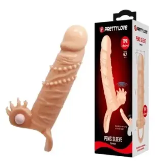 Funda De Extension Con Vibrador Pretty Love 6.7