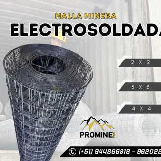 Malla Electrosoldada 4x4 Mina Subterránea