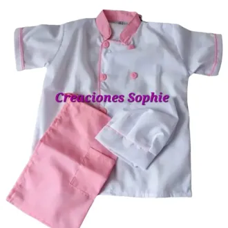 UNIFORME CHEF MINI CHEF DISFRAZ CHEF TRAJE CHEF MINICHEF