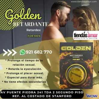 GOLDEN RETARDEX FORMEN potencia sexual juguetes lubricantes 