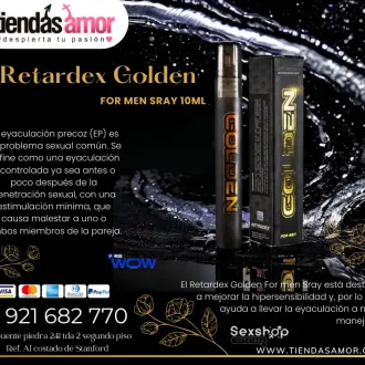 Retardante Sexual Para Hombre Retardex Golden juguetes lubr