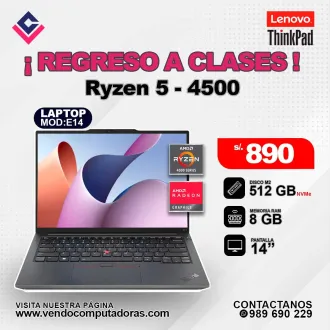 Laptop Lenovo Thinkpad Ryzen 5 - 4500