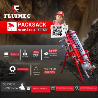 PACKSACK NEUMÁTICA FL-50 trabajos en mineria 