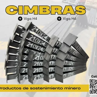 SOPORTE METÁLICO CIMBRA VIGA H4 ENCOFRADO MINERO