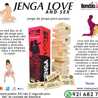 Jenga Love And Sex juego para adultos para dos de habilida