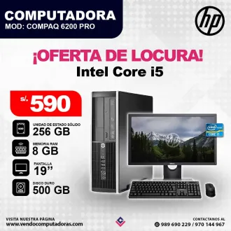 Computadora HP Intel Core i5