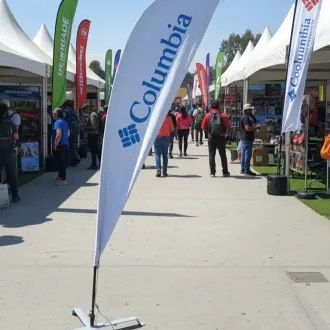 Banderola publicitaria gota nacional para eventos y promocio