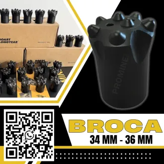 Broca cónica 34 mm 36 mm Alternativa - Mina