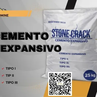 CEMENTO EXPANSIVO PARA MINERÍA DEMOLICIÓN CONTROLADA SIN E