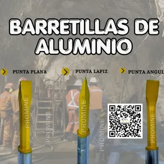 BARRETILLAS DE ALUMINIO PARA MINERÍA LIGERAS RESISTENTES 