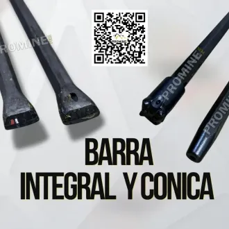 BARRAS CÓNICAS PARA PERFORACIÓN EFICIENTE EN MINERÍA