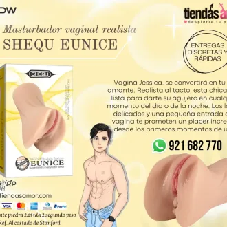 Masturbador vaginal realista e impermeable Shequ Eunice jug