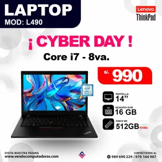 laptop Intel Core i7- 8va 