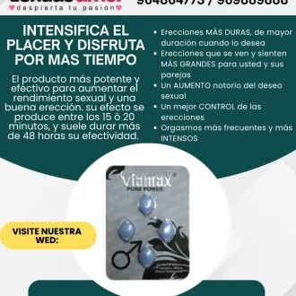 ERECCIONES QUE SE SIENTEN COMO ROCA CON VIAMAX PURE POWER