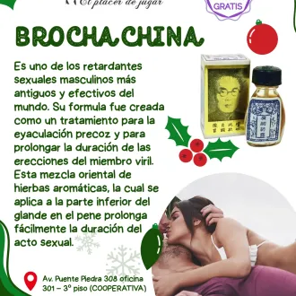 BROCHA CHINA ERECCION FUERTE Y PLACENTERA 