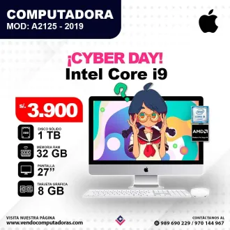 Computadora APPLE iMac Intel Core i9 A2125