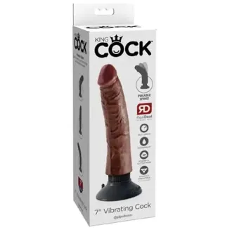  VIBRADOR KING COCK 7 MARRON