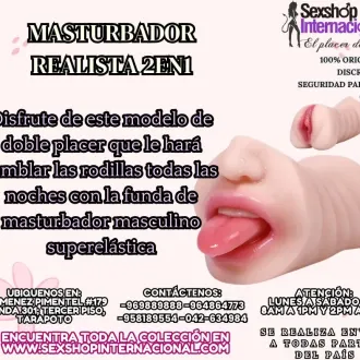 Masturbador con ambas simulador de boca y vagina en tarapoto