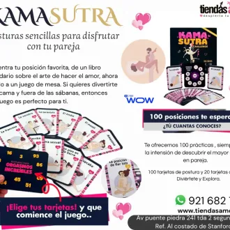 Kamasutra Hétero Juego de cartas llenas de posturas desafí