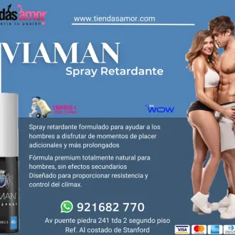Viaman Spray Retardante natural para hombres sin efectos se
