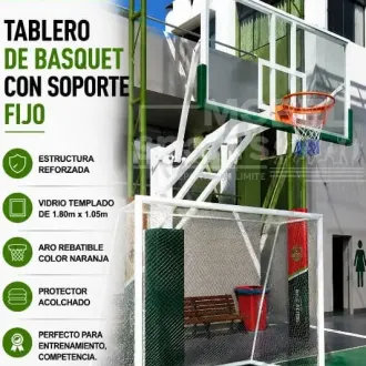 Tablero de basquetbol fijo mobel sports