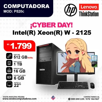 Computadora Intel Xeon W-2125 P520c