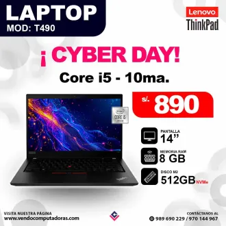 Laptop T490 Intel Core i5