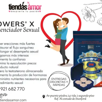 Powers X Potenciador Sexual Natural juguetes lubricantes po