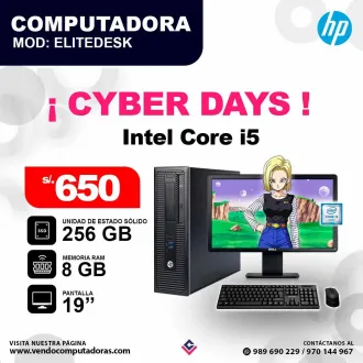 Computadora EliteDesk core i5