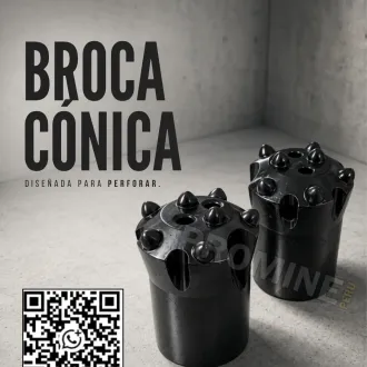 BROCA CÓNICA PARA PERFORACIÓN EN ROCA DURA