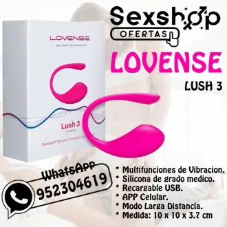 LOVENSE LUSH 3 VIBRADOR A DISTANCIA CON APP SEXSHOP LINCE