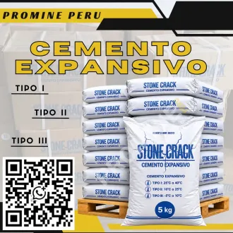 Cemento Expansivo Fractura de Roca y Concreto Tipo 2