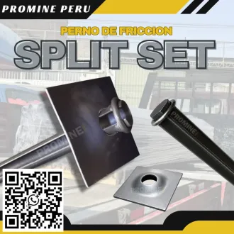 Sistema Completo de Sostenimiento - Split Set y Placa