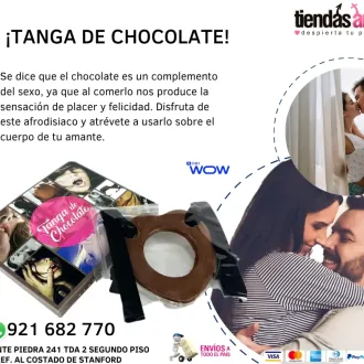 TANGA DE CHOCOLATE COMESTIBLE juguetes lubricantes potencia