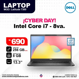 Laptop DELL Core i7 - 8va. Gen