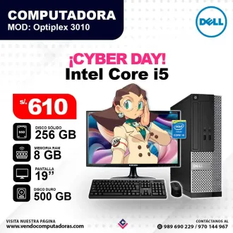 Computadora dell Core i5 Optiplex3010
